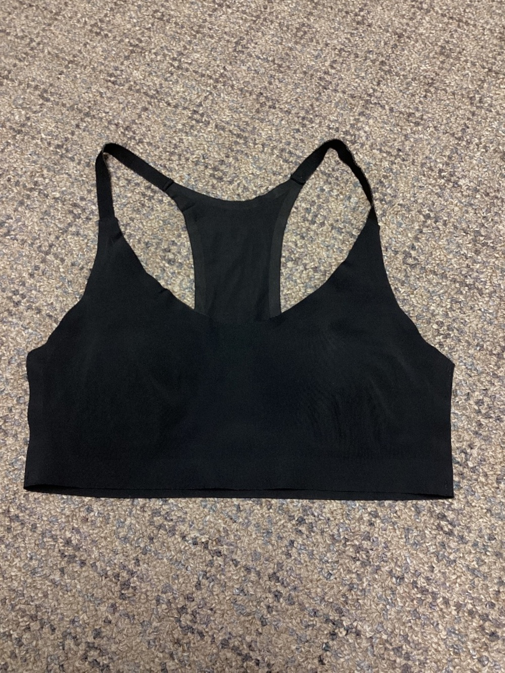 Black Seamless Racerback Bralette Size Small